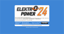 Desktop Screenshot of elektropower24.de