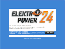 Tablet Screenshot of elektropower24.de